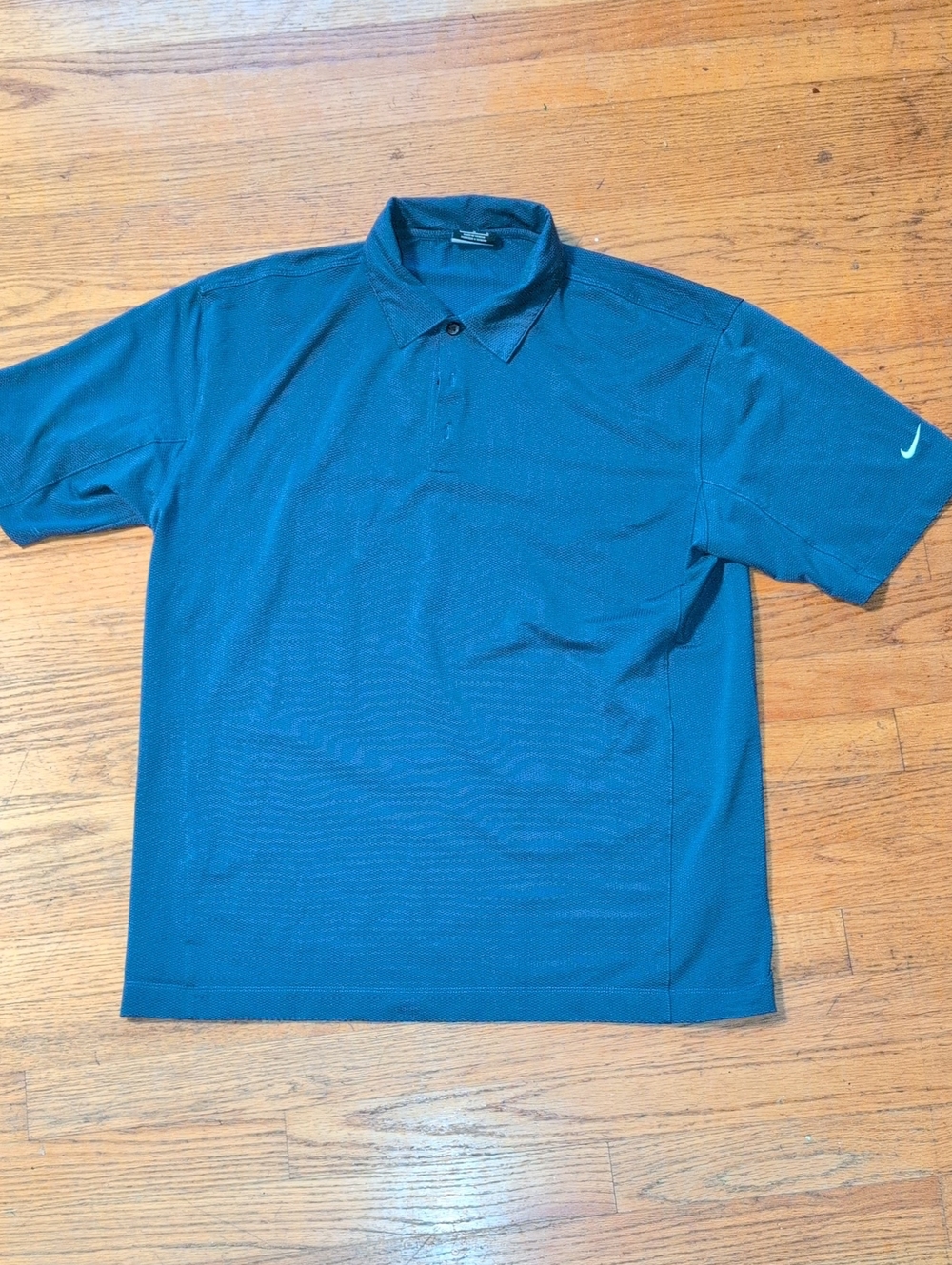 Nike Men’s Teal-Blue Short Sleeve Polo